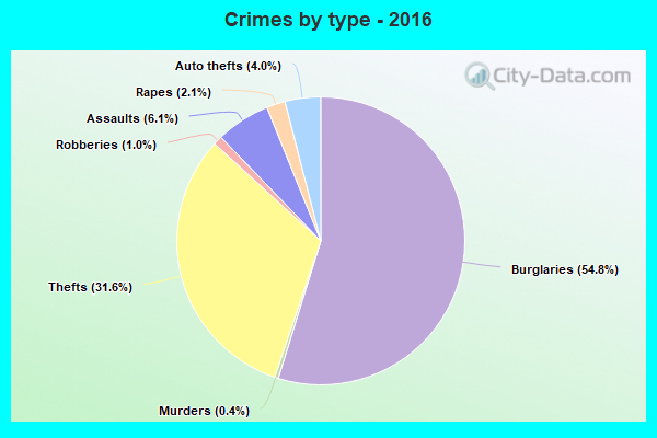 Crimes by type - 2016