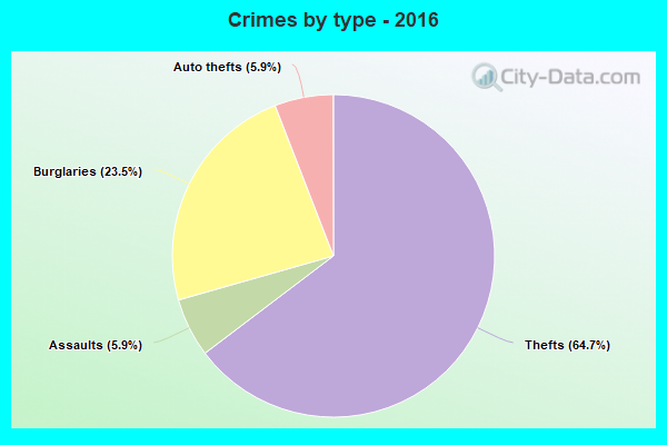 Crimes by type - 2016