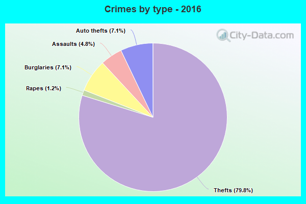 Crimes by type - 2016