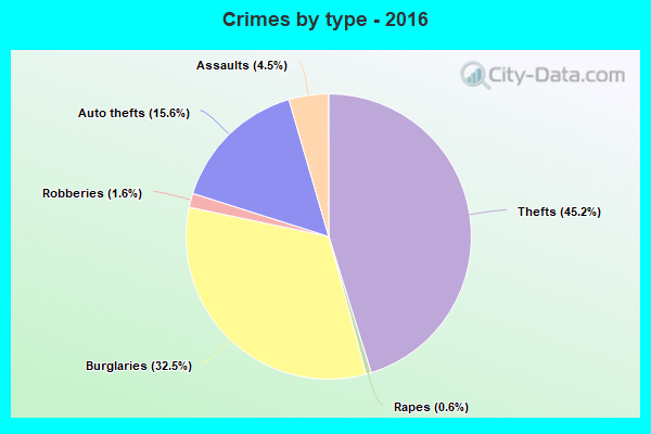 Crimes by type - 2016