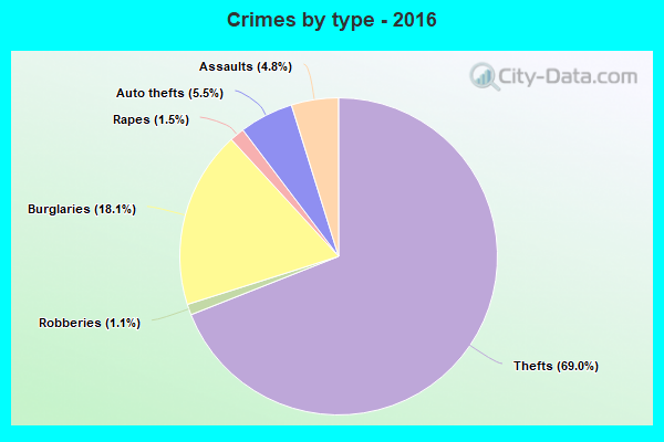 Crimes by type - 2016