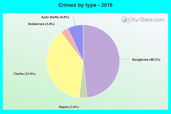 Crimes by type - 2016