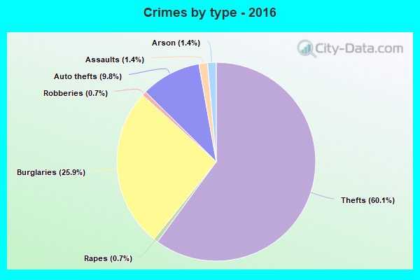 Crimes by type - 2016