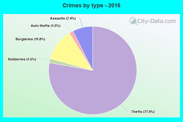 Crimes by type - 2016