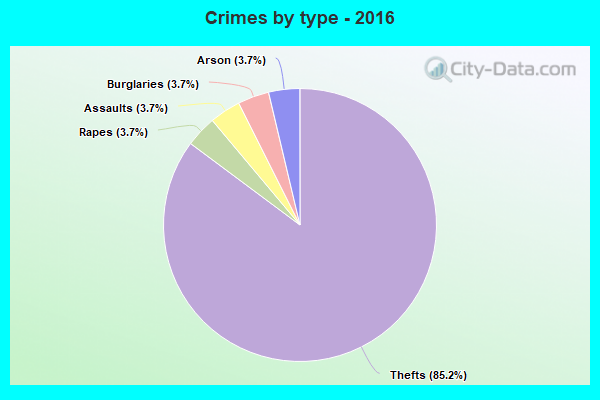 Crimes by type - 2016