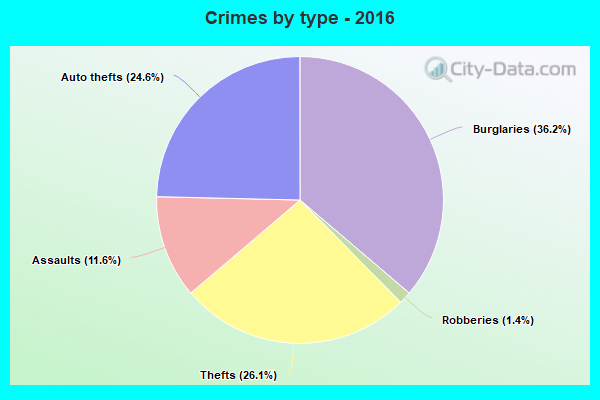 Crimes by type - 2016