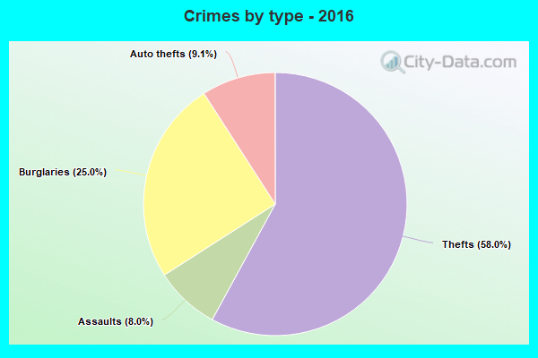 Crimes by type - 2016