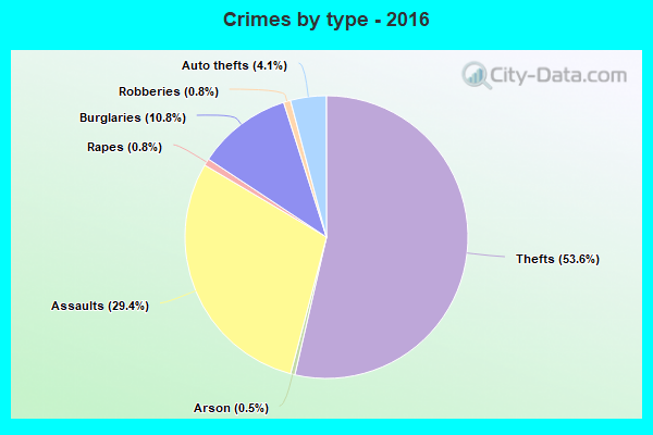 Crimes by type - 2016