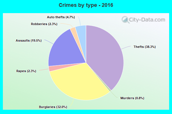 Crimes by type - 2016