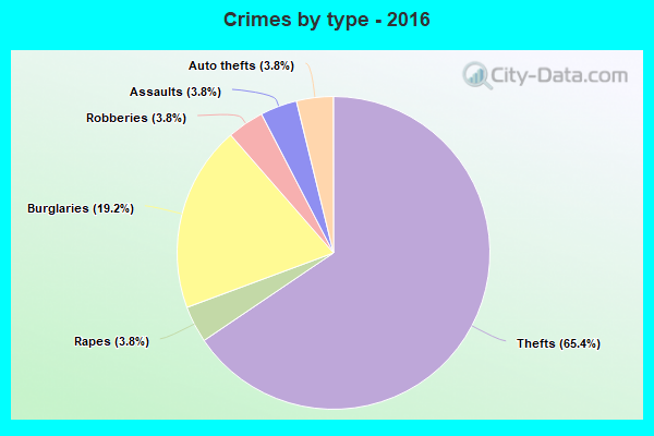 Crimes by type - 2016