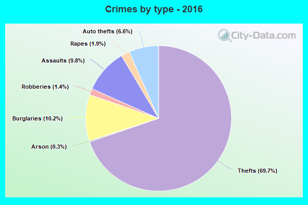 Crimes by type - 2016