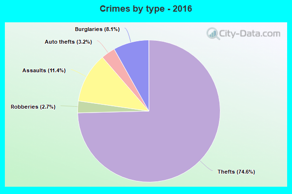 Crimes by type - 2016