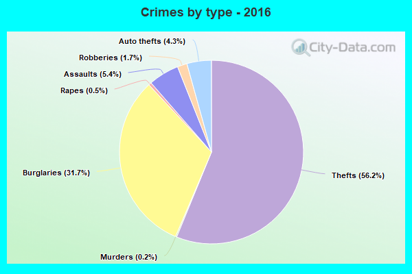 Crimes by type - 2016