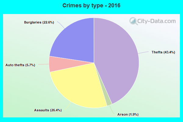 Crimes by type - 2016