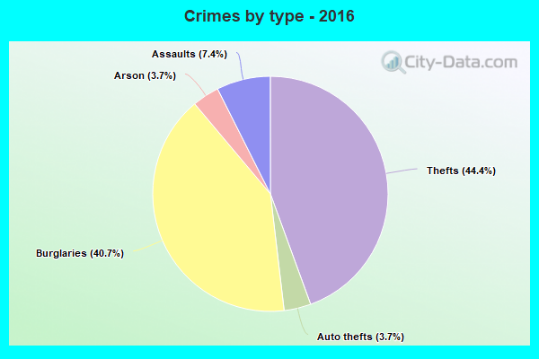 Crimes by type - 2016