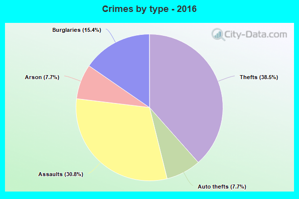 Crimes by type - 2016