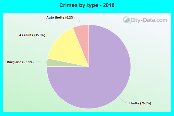 Crimes by type - 2016