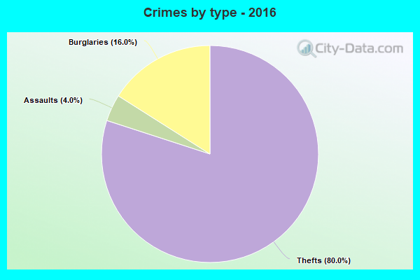 Crimes by type - 2016