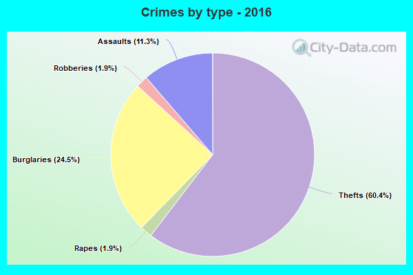 Crimes by type - 2016