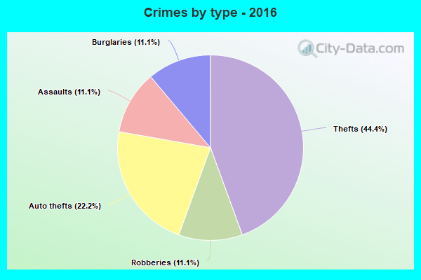 Crimes by type - 2016