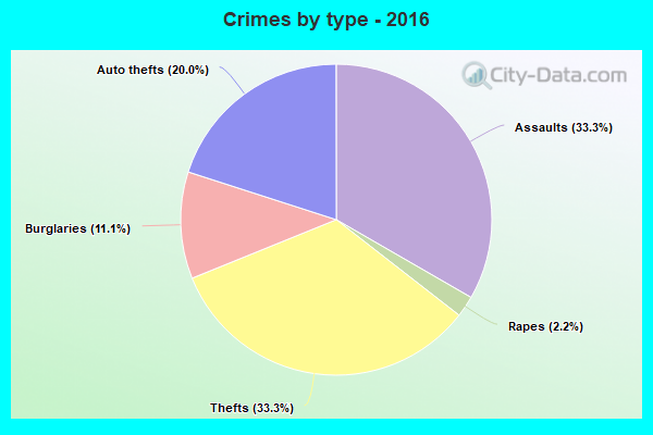 Crimes by type - 2016