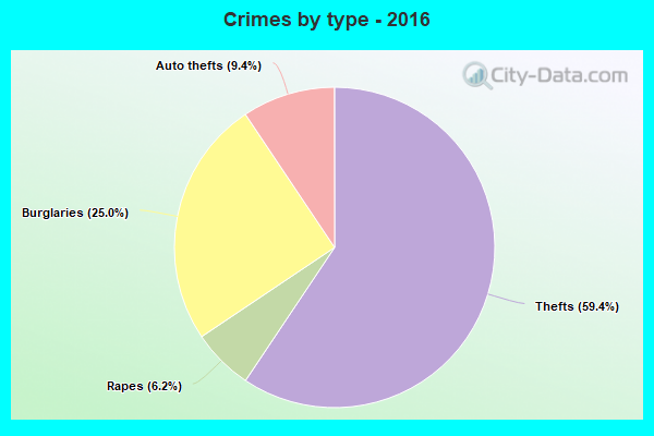 Crimes by type - 2016