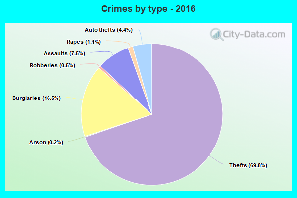 Crimes by type - 2016