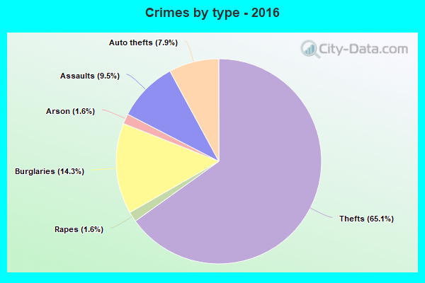 Crimes by type - 2016