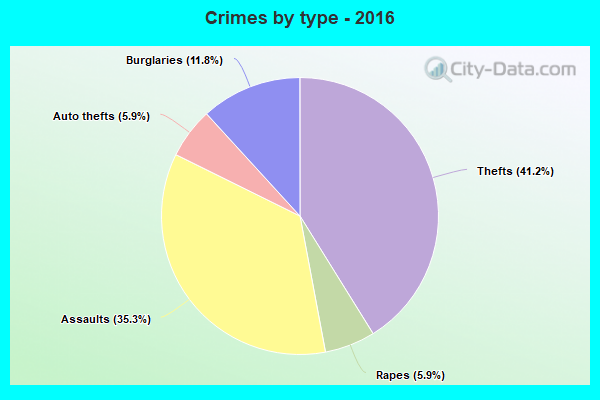 Crimes by type - 2016