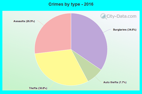 Crimes by type - 2016