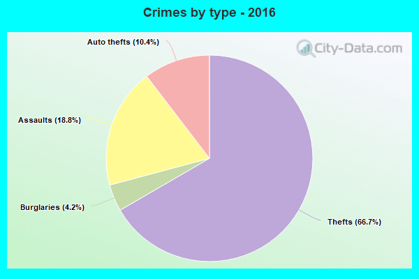 Crimes by type - 2016