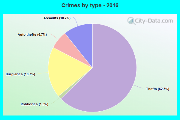 Crimes by type - 2016