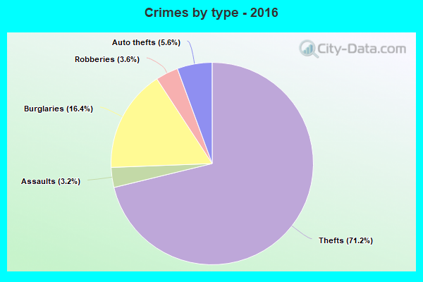 Crimes by type - 2016