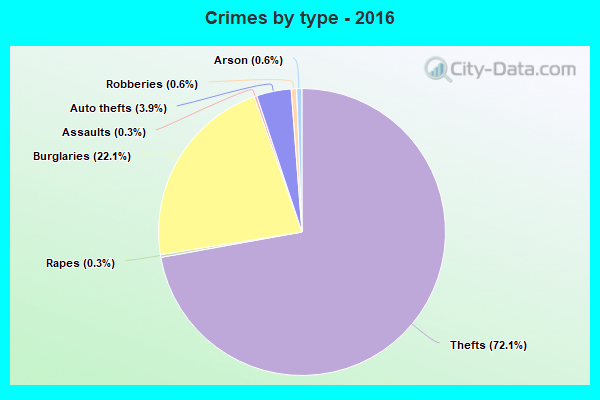 Crimes by type - 2016