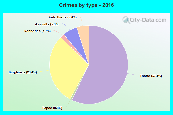 Crimes by type - 2016