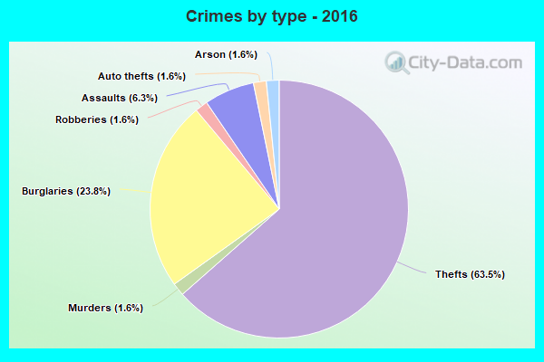 Crimes by type - 2016