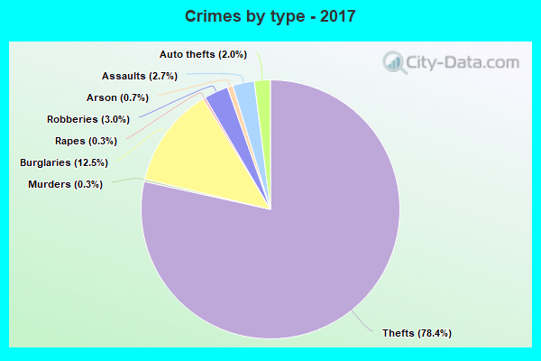 Crimes by type - 2017