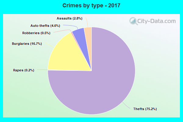 Crimes by type - 2017