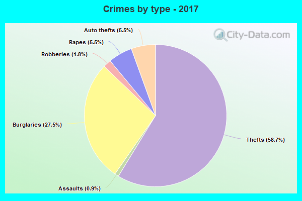 Crimes by type - 2017