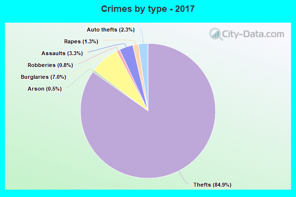 Crimes by type - 2017