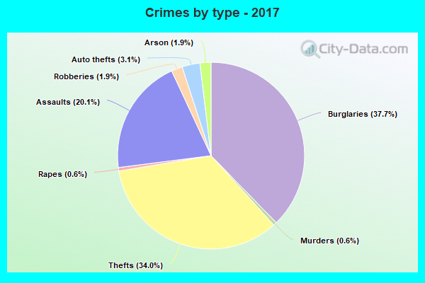 Crimes by type - 2017