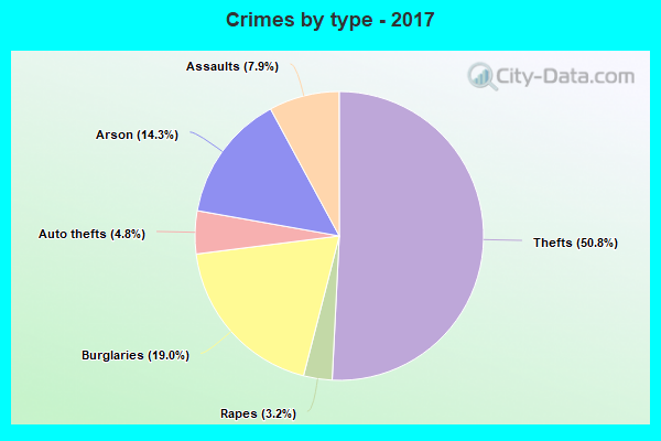 Crimes by type - 2017