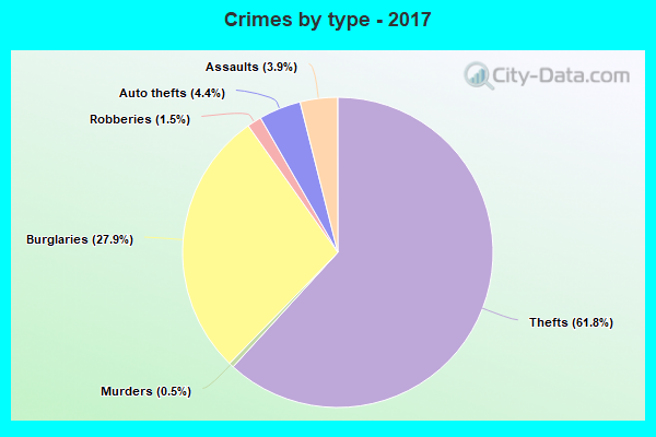 Crimes by type - 2017