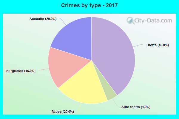 Crimes by type - 2017