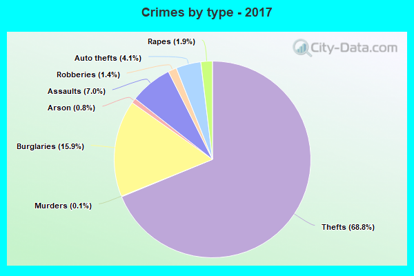 Crimes by type - 2017