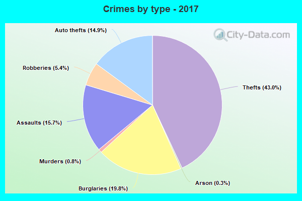 Crimes by type - 2017