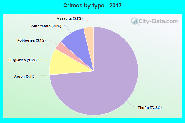 Crimes by type - 2017