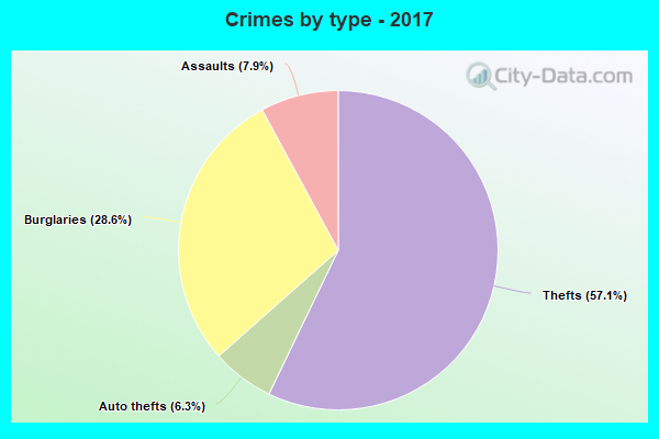 Crimes by type - 2017