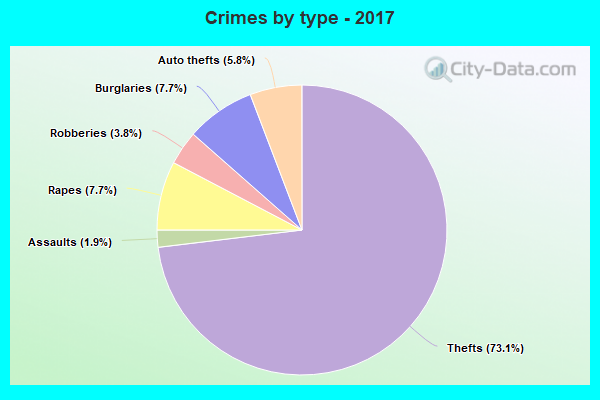 Crimes by type - 2017