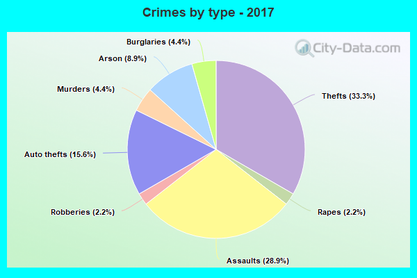 Crimes by type - 2017